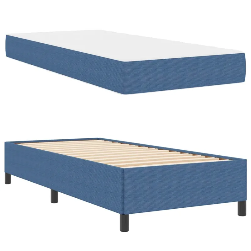 Lovos rėmas su čiužiniu Mėlyna 80 x 200 cm audinys