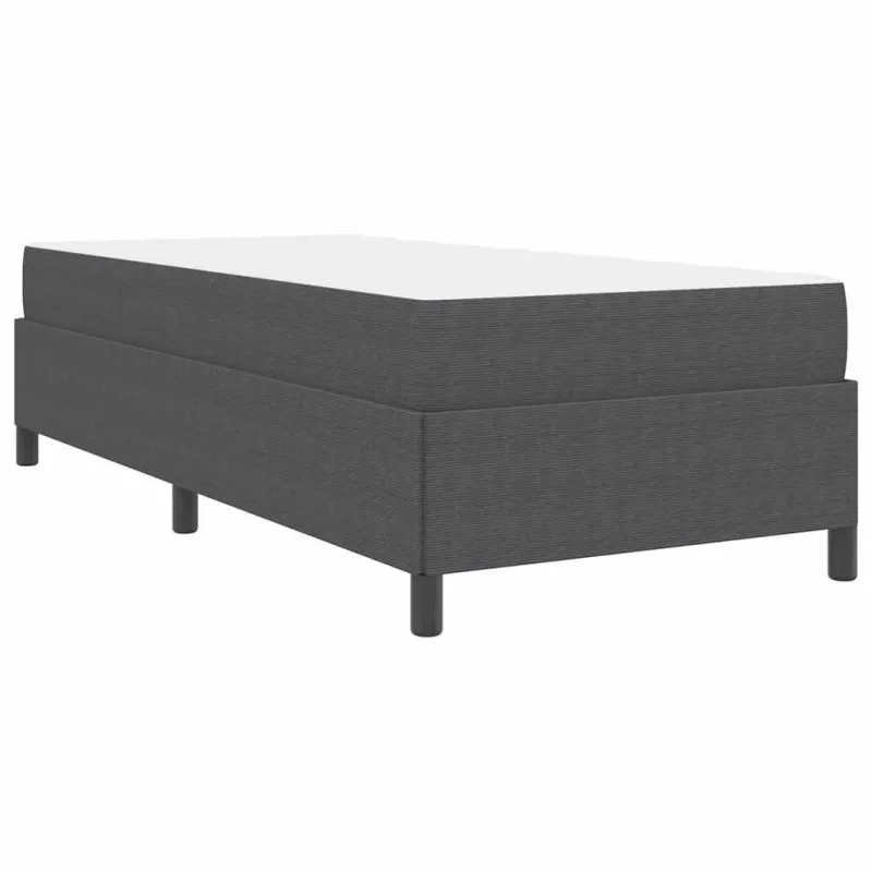 Lovos rėmas su čiužiniu Tamsiai pilka 90 x 200 cm audinys