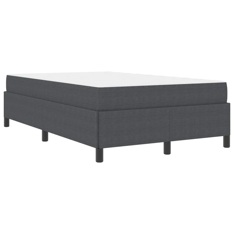 Lovos rėmas su čiužiniu Tamsiai pilka 120 x 190 cm audinys