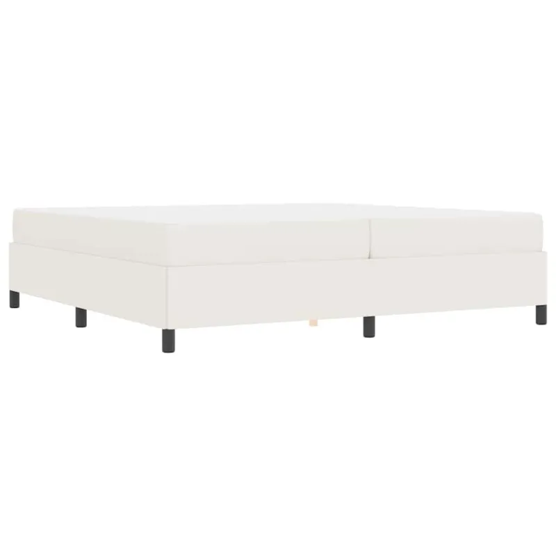 Lovos rėmas su čiužiniu Kreminė 200 x 200 cm audinys