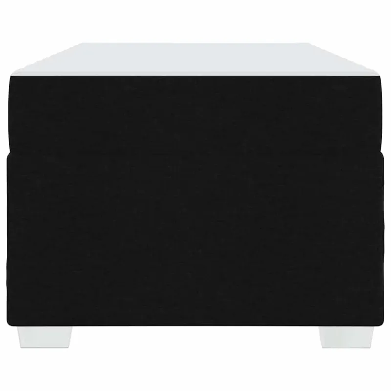 Lovos rėmas su čiužiniu Juoda 90 x 190 cm audinys