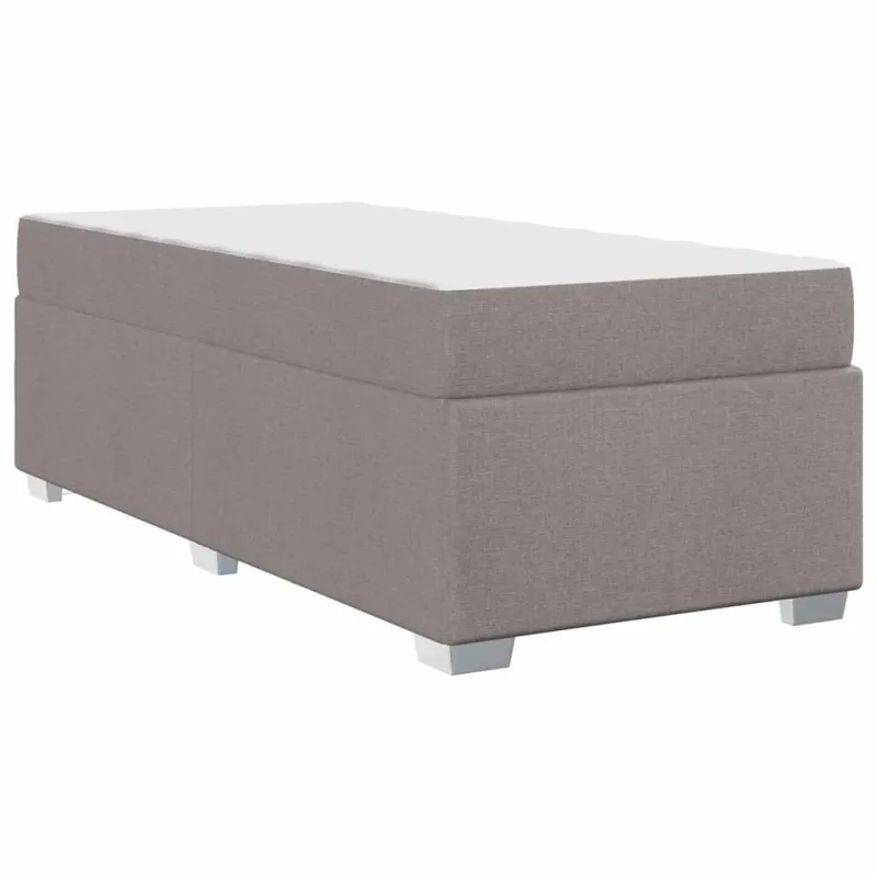 Lovos rėmas su čiužiniu Taupe 90 x 200 cm audinys