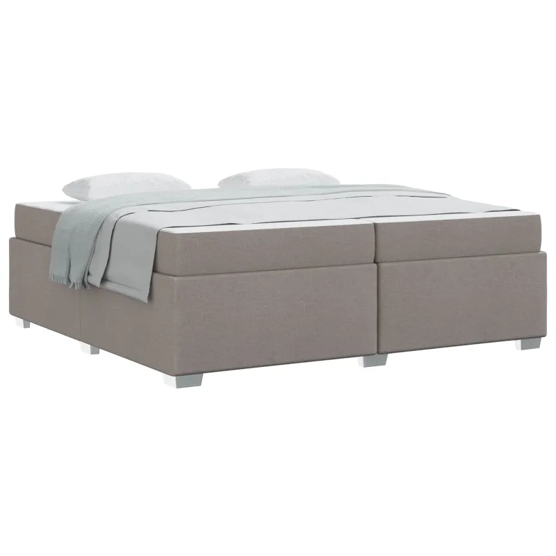 Lovos rėmas su čiužiniu Taupe 200 x 200 cm audinys