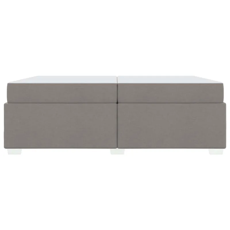 Lovos rėmas su čiužiniu Taupe 200 x 200 cm audinys