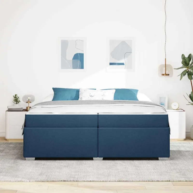 Lovos rėmas su čiužiniu Mėlyna 200 x 200 cm audinys