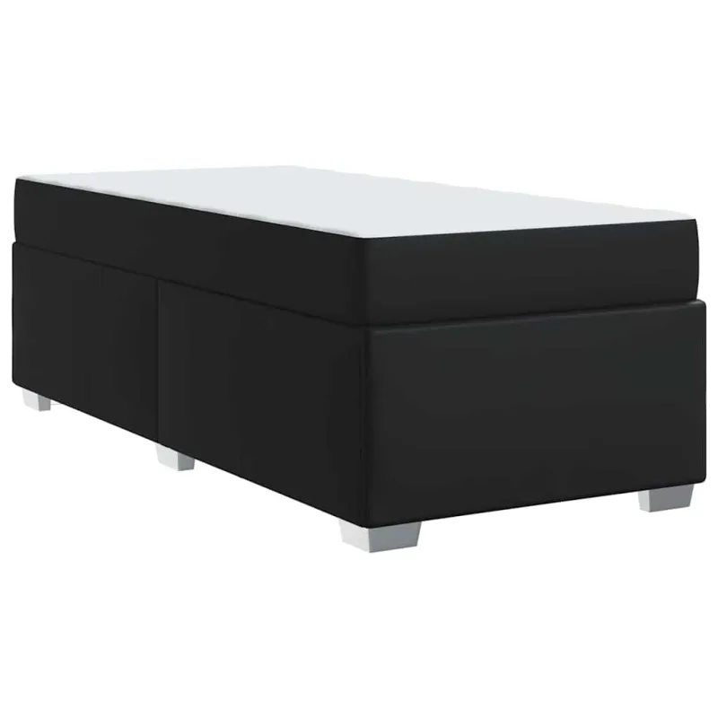 Lovos rėmas su čiužiniu Juoda 90 x 200 cm audinys