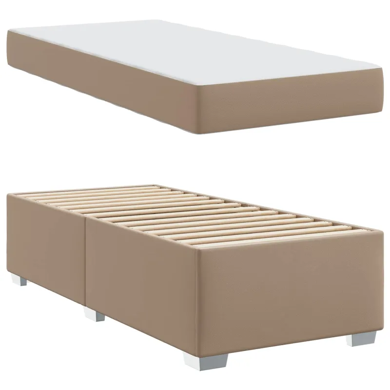 Lovos rėmas su čiužiniu Kapučino 90 x 200 cm audinys