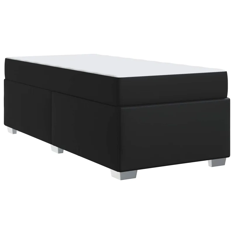 Lovos rėmas su čiužiniu Juoda 100 x 200 cm audinys