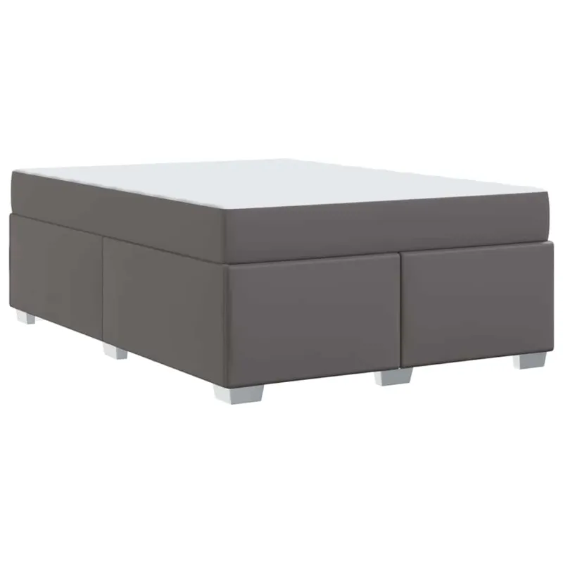 Lovos rėmas su čiužiniu Pilka 160 x 200 cm audinys