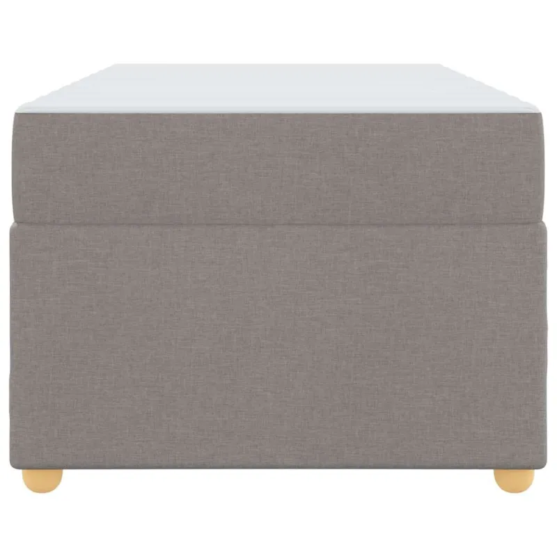 Lovos rėmas su čiužiniu Taupe 80 x 200 cm audinys
