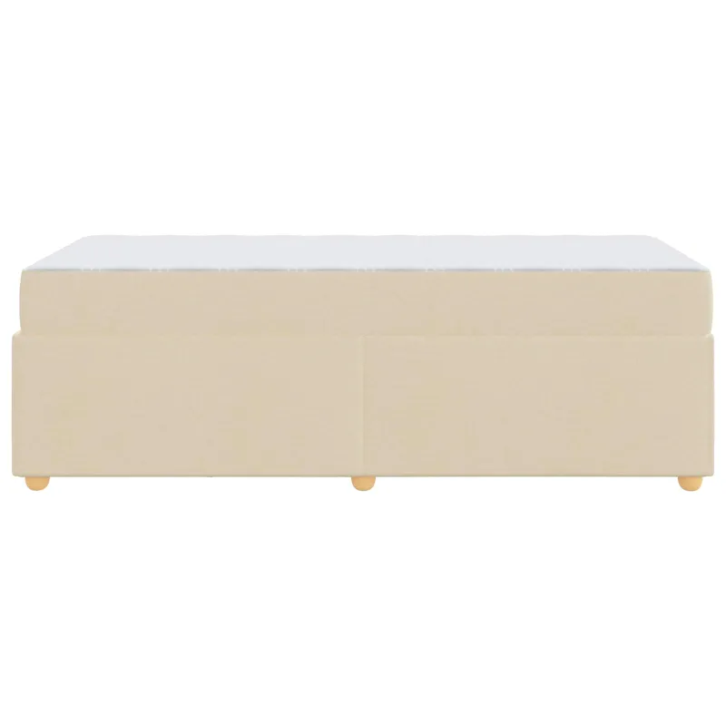 Lovos rėmas su čiužiniu Kreminė 80 x 200 cm audinys