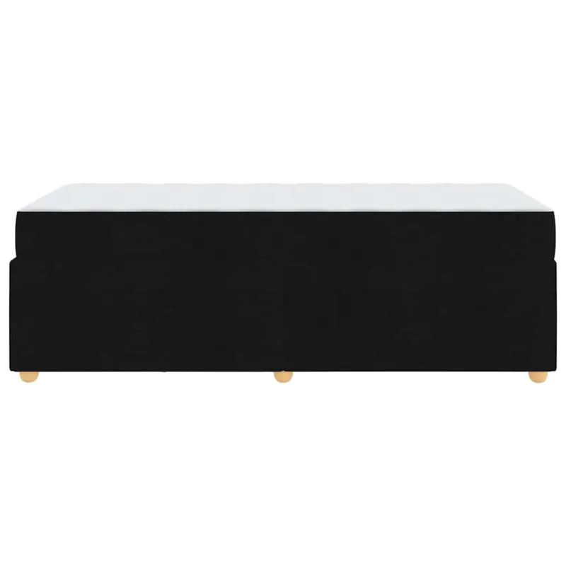 Lovos rėmas su čiužiniu Juoda 90 x 200 cm audinys