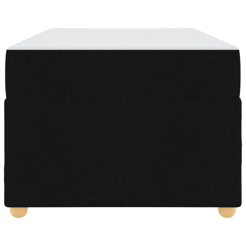 Lovos rėmas su čiužiniu Juoda 100 x 200 cm audinys