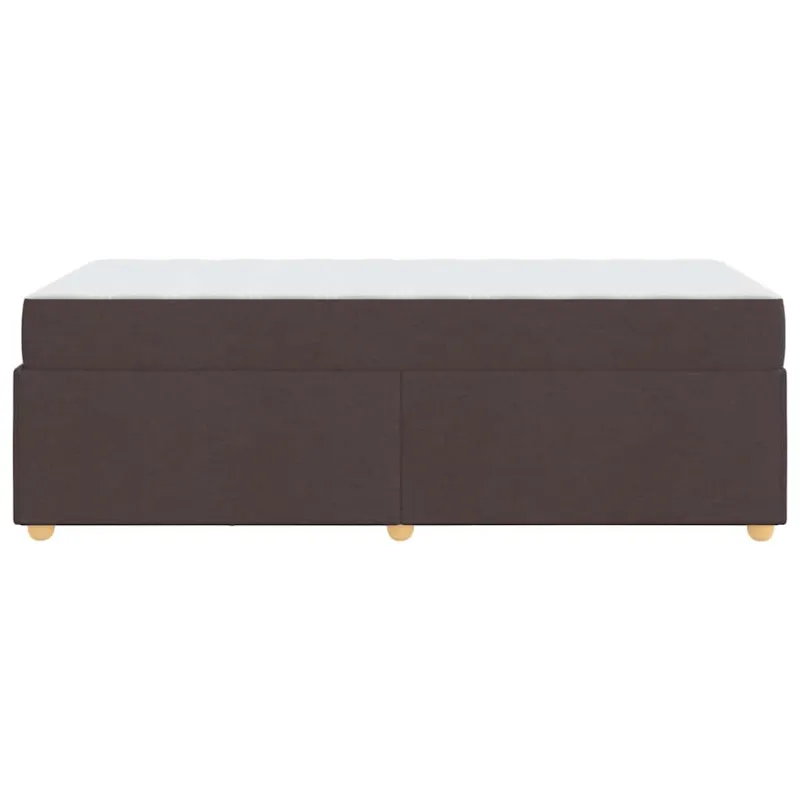 Lovos rėmas su čiužiniu Tamsiai rudas 100 x 200 cm audinys