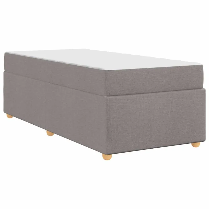 Lovos rėmas su čiužiniu Taupe 100 x 200 cm audinys