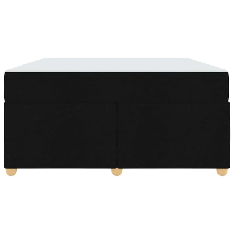 Lovos rėmas su čiužiniu Juoda 160 x 200 cm audinys