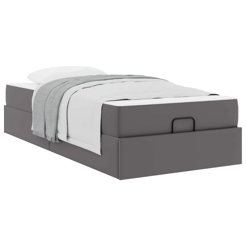 Lovos rėmas su čiužiniu Kita 2 pcs Pilka PVC