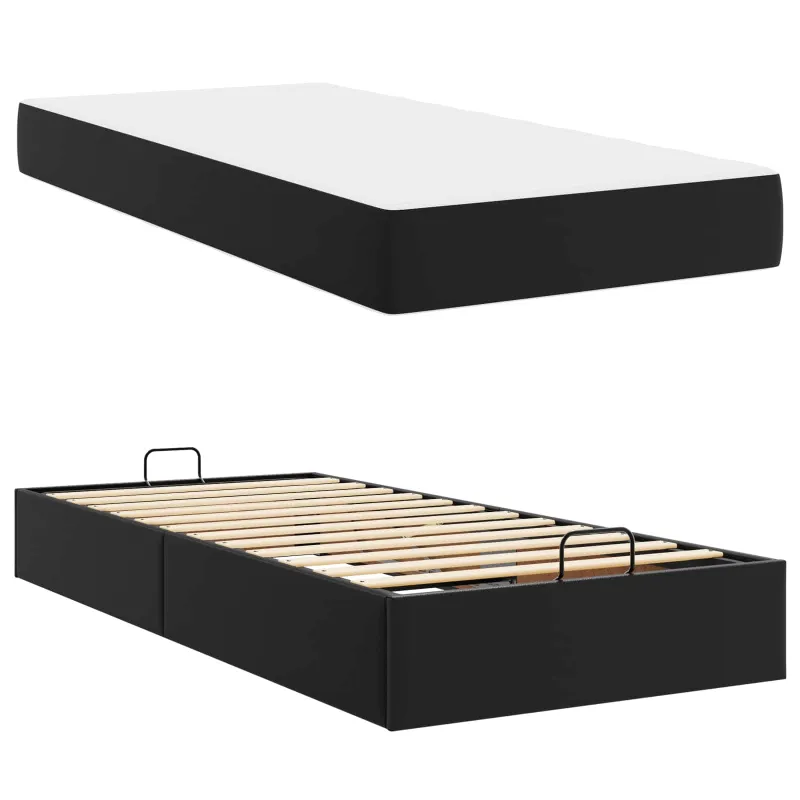 Lovos rėmas su čiužiniu Kita 2 pcs Juoda PVC