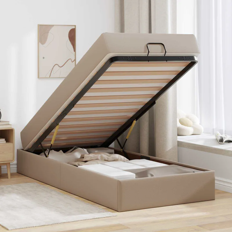 Lovos rėmas su čiužiniu Kita 2 pcs Gelsvai ruda PVC