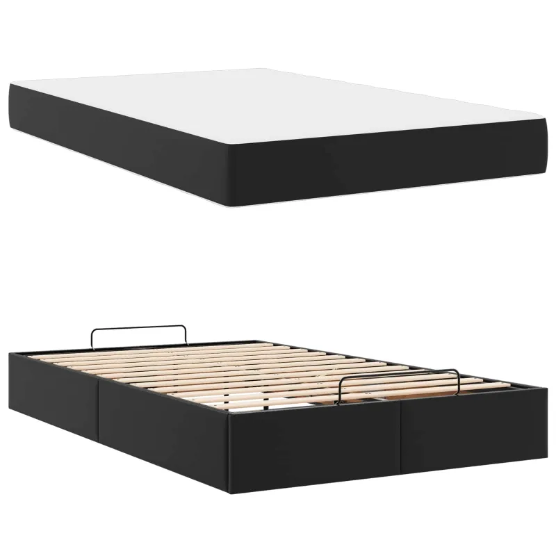 Lovos rėmas su čiužiniu Kita 2 pcs Juoda PVC