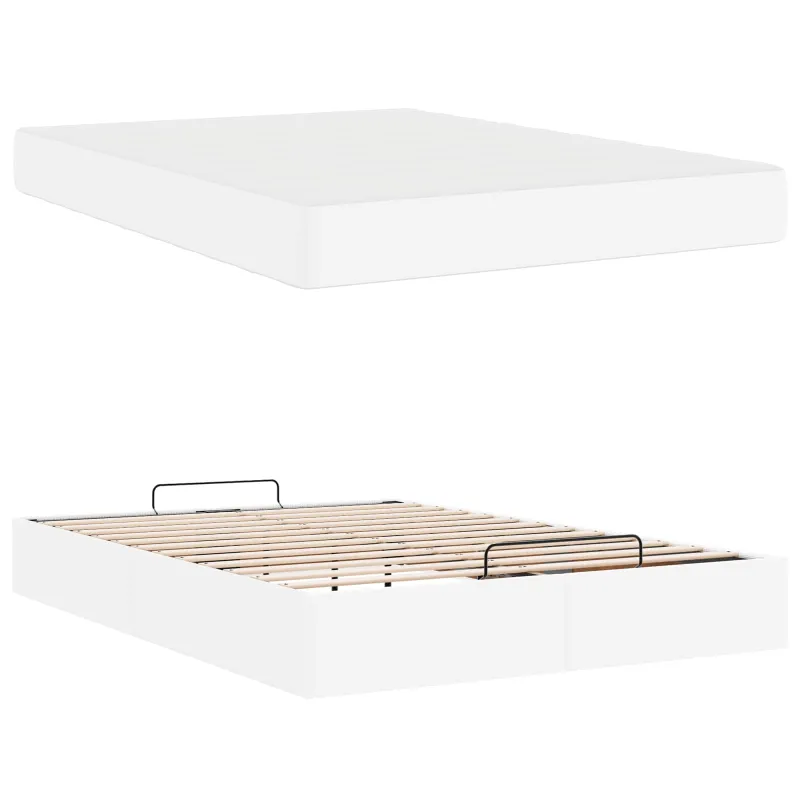 Lovos rėmas su čiužiniu Kita 2 pcs Balta PVC