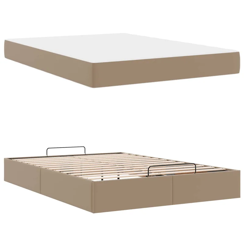 Lovos rėmas su čiužiniu Kita 2 pcs Gelsvai ruda PVC