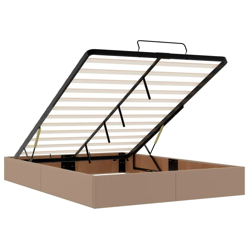 Lovos rėmas su čiužiniu Kita 2 pcs Gelsvai ruda PVC