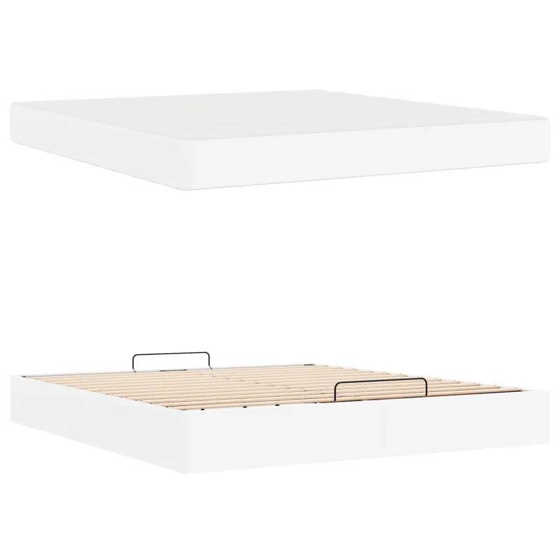 Lovos rėmas su čiužiniu Kita 2 pcs Balta PVC