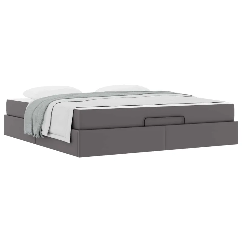 Lovos rėmas su čiužiniu Kita 2 pcs Pilka PVC