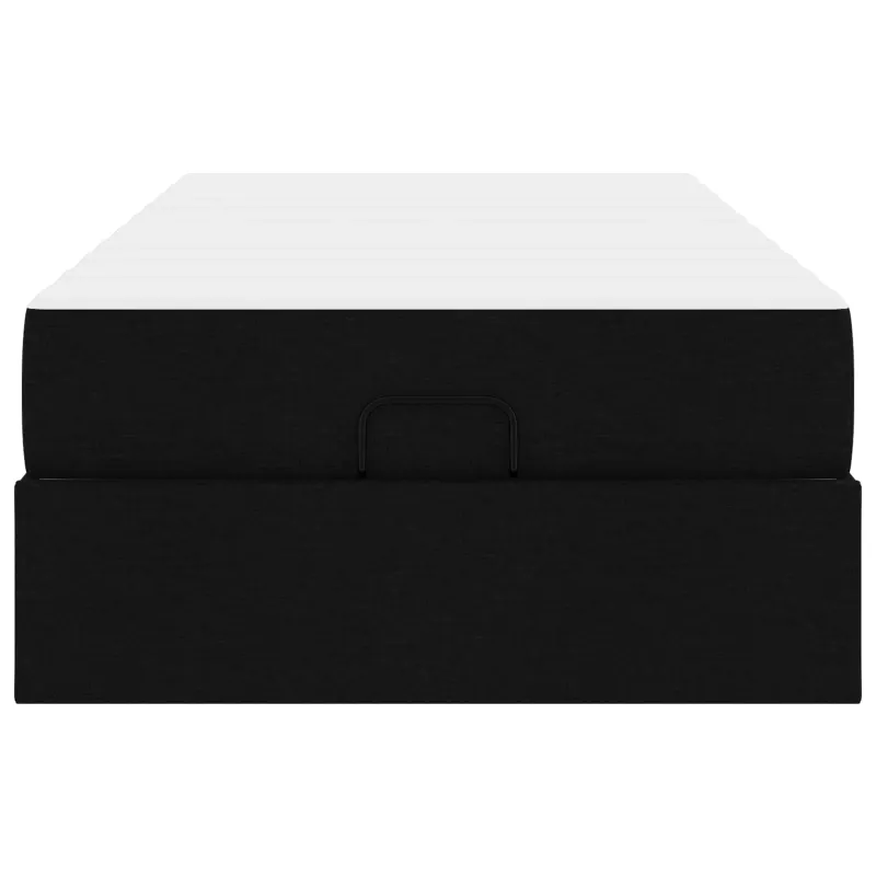 Lovos rėmas su čiužiniu 2 pcs Juoda audinys