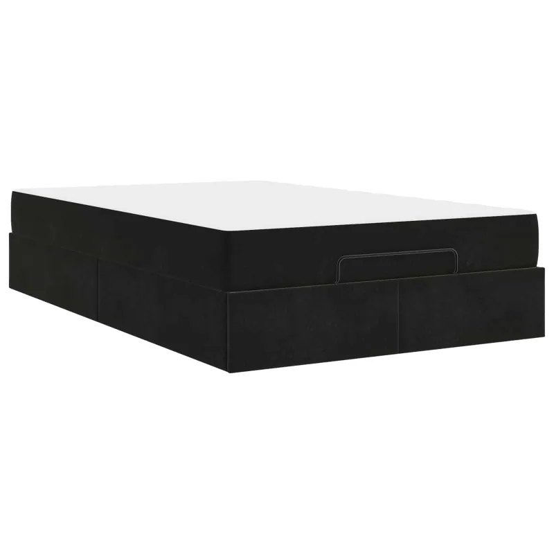 Lovos rėmas su čiužiniu 2 pcs Juoda Aksomas