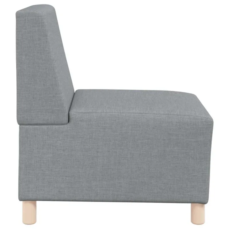 Modulinis sofa vienetas be rankų 2 pcs Šviesiai pilka