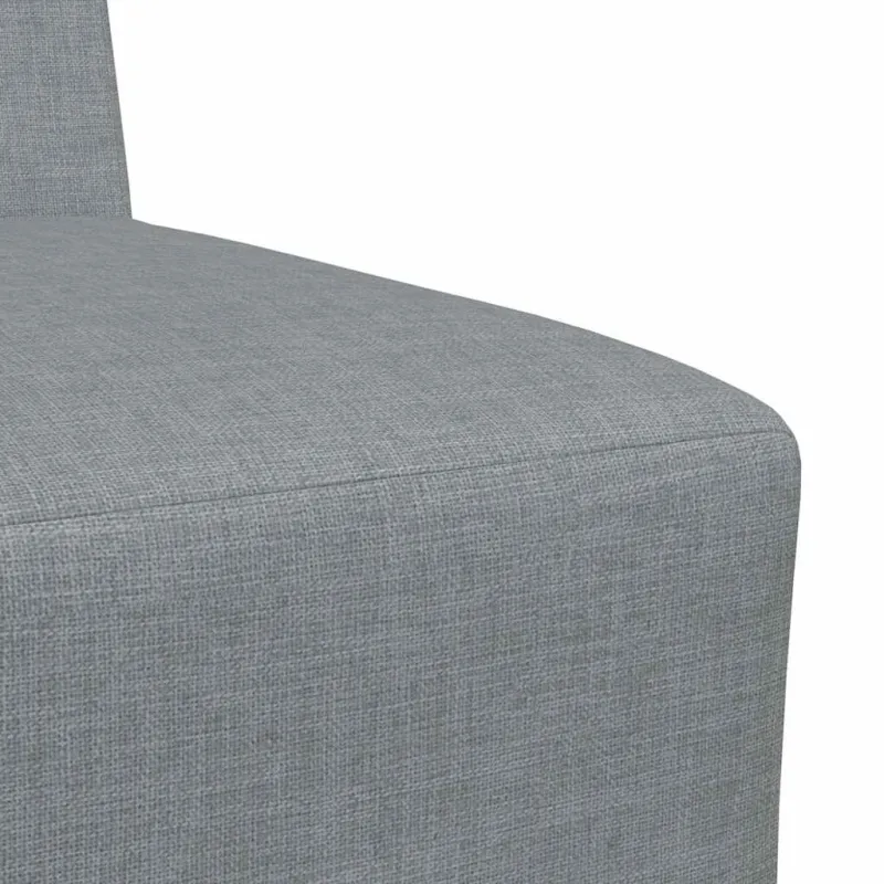 Modulinis sofa vienetas be rankų 2 pcs Šviesiai pilka