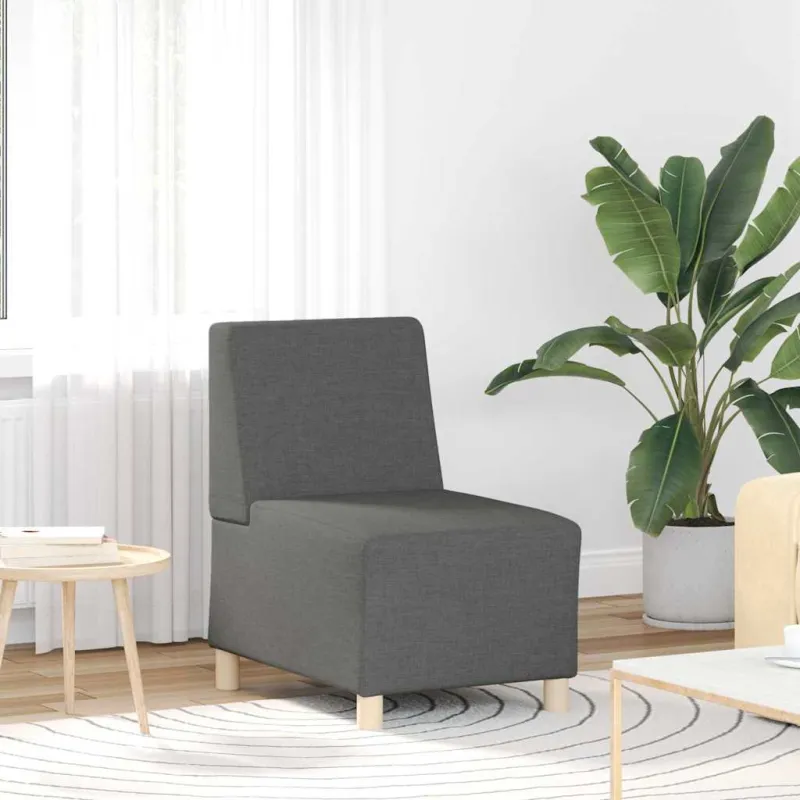 Modulinis sofa vienetas be rankų 2 pcs Tamsiai pilka