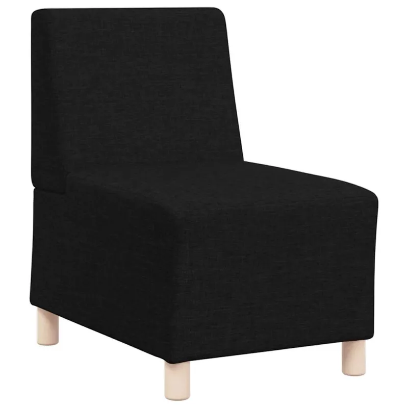 Modulinis sofa vienetas be rankų 2 pcs Juoda 55 x 74 x 82 cm