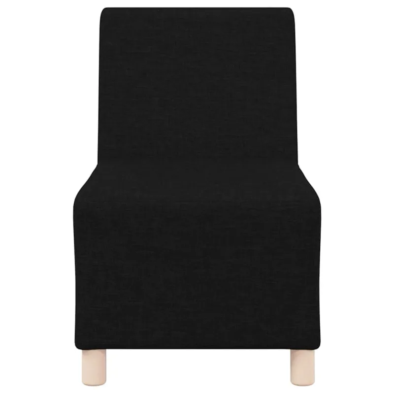 Modulinis sofa vienetas be rankų 2 pcs Juoda 55 x 74 x 82 cm