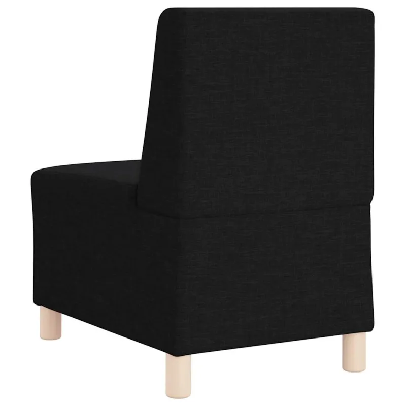 Modulinis sofa vienetas be rankų 2 pcs Juoda 55 x 74 x 82 cm