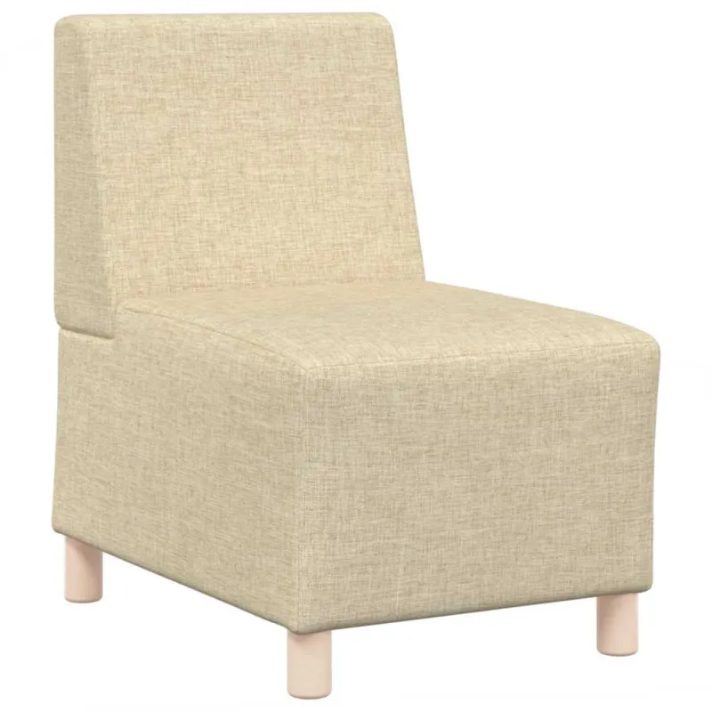 Modulinis sofa vienetas be rankų 2 pcs Kreminė 55 x 74 x 82 cm