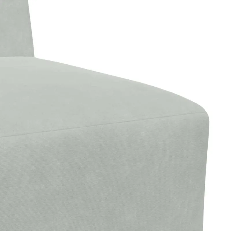 Modulinis sofa vienetas be rankų 2 pcs Šviesiai pilka