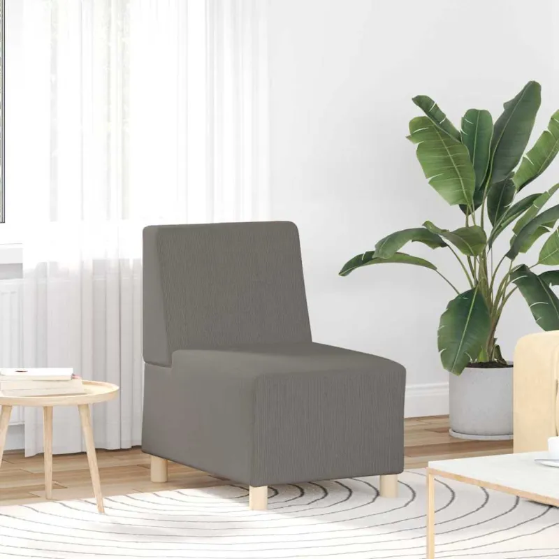 Modulinis sofa vienetas be rankų 2 pcs Šviesiai pilka