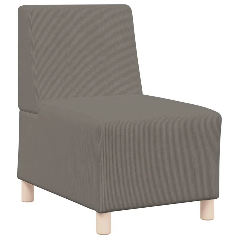 Modulinis sofa vienetas be rankų 2 pcs Šviesiai pilka