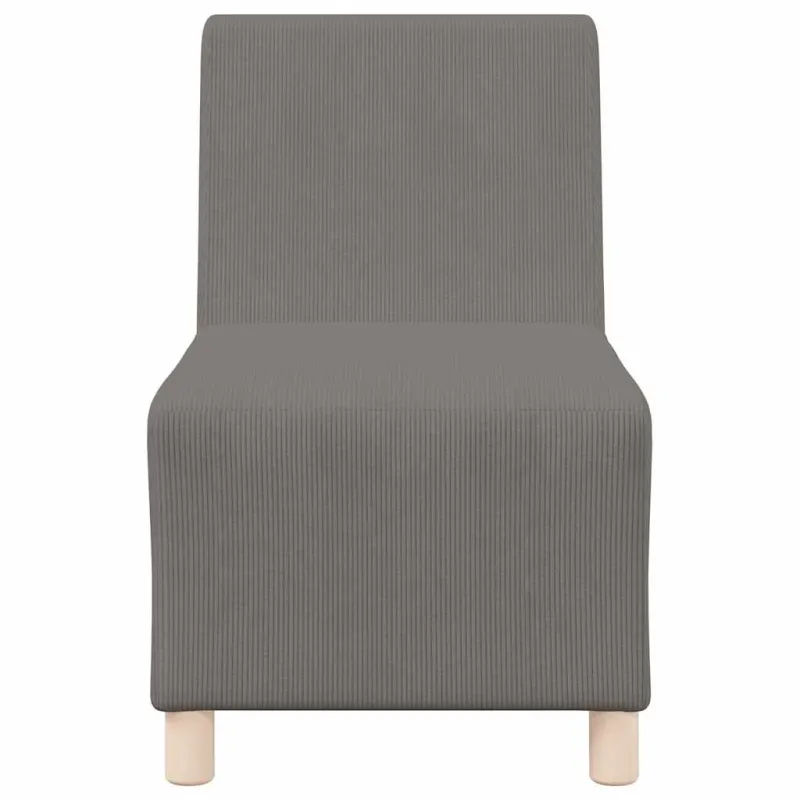 Modulinis sofa vienetas be rankų 2 pcs Šviesiai pilka