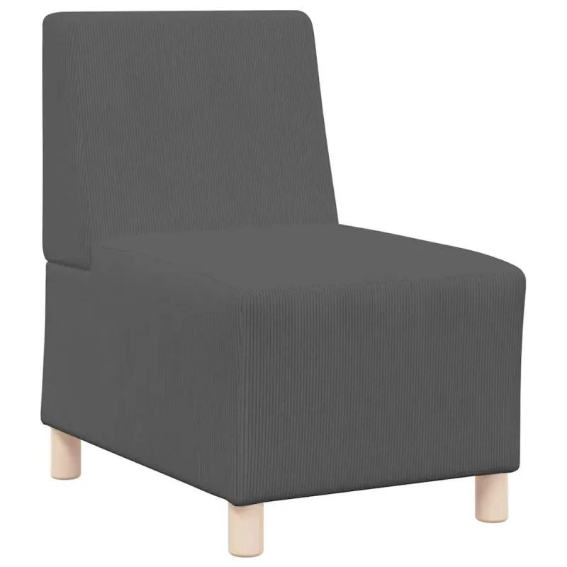 Modulinis sofa vienetas be rankų 2 pcs Tamsiai pilka