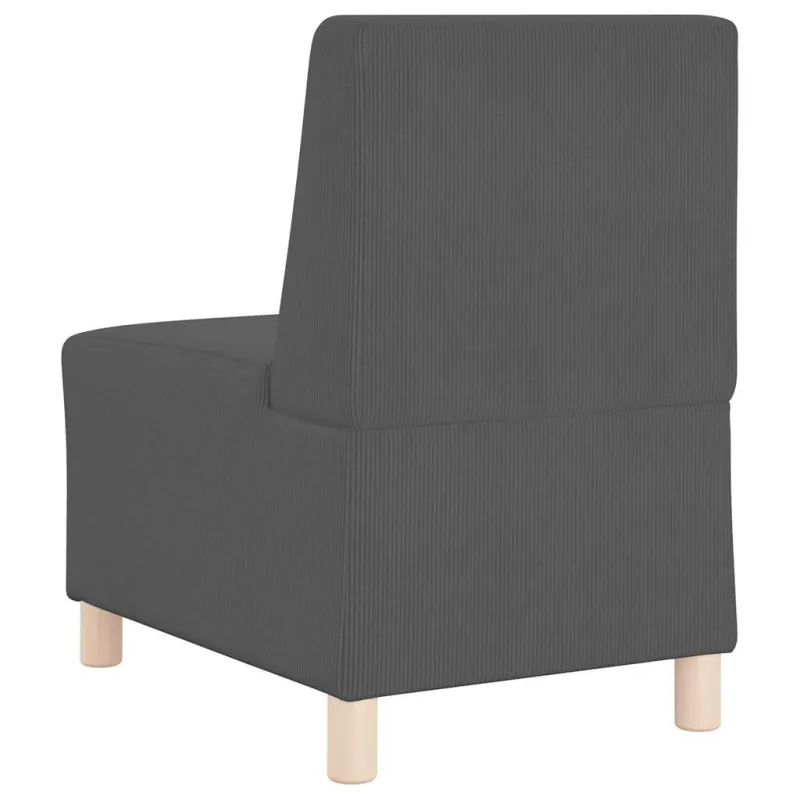 Modulinis sofa vienetas be rankų 2 pcs Tamsiai pilka