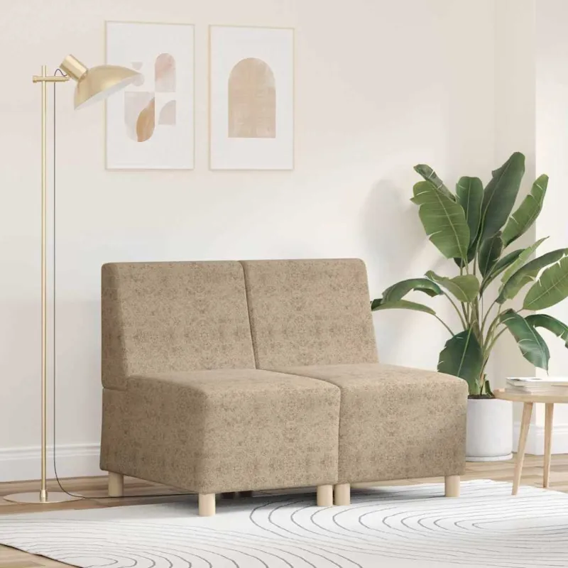 Modulinis sofa vienetas be rankų 2 pcs Šviesiai pilka
