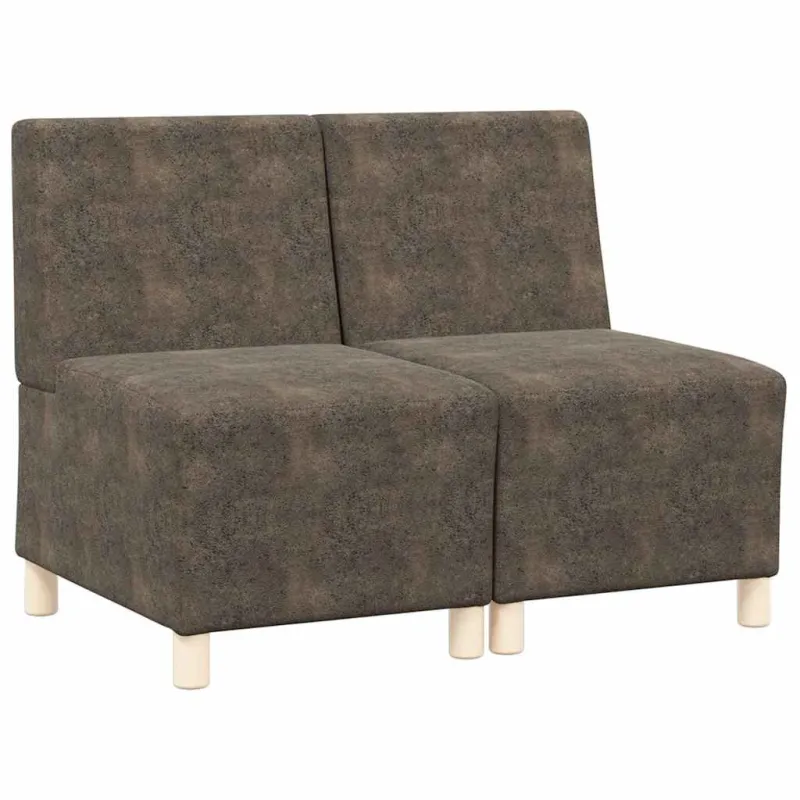 Modulinis sofa vienetas be rankų 2 pcs Tamsiai pilka