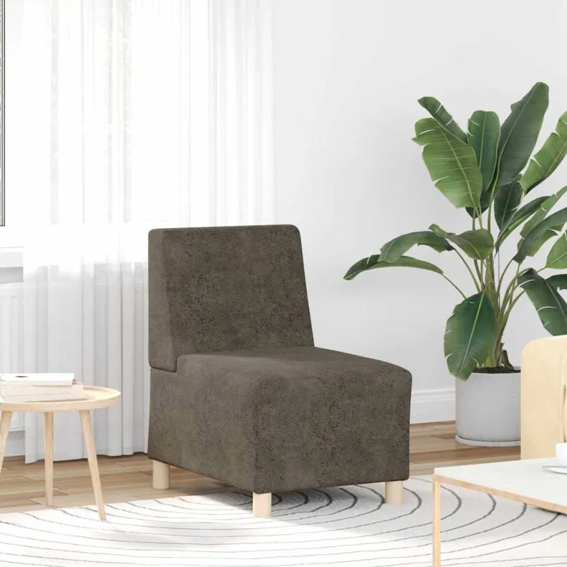 Modulinis sofa vienetas be rankų 2 pcs Tamsiai pilka