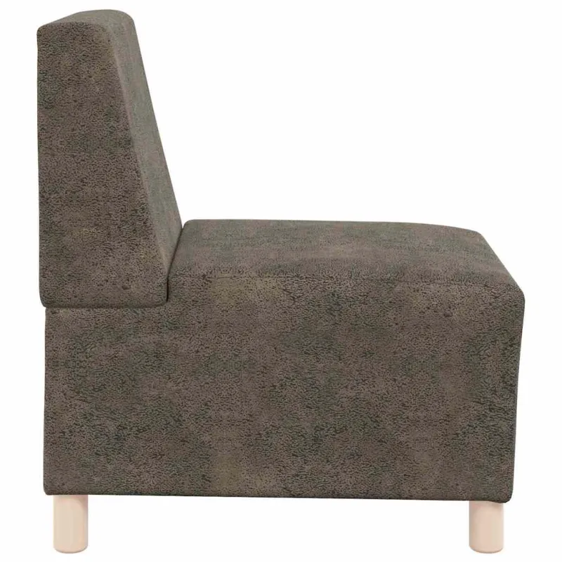 Modulinis sofa vienetas be rankų 2 pcs Tamsiai pilka