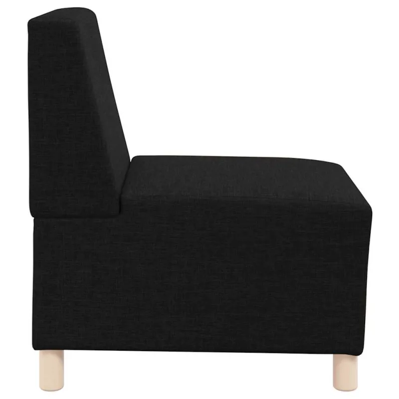 Modulinis sofa vienetas be rankų 3 pcs Juoda 55 x 74 x 82 cm
