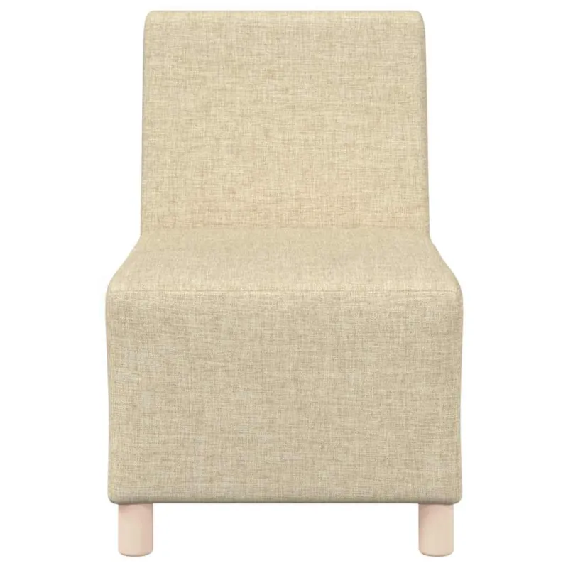 Modulinis sofa vienetas be rankų 3 pcs Kreminė 55 x 74 x 82 cm